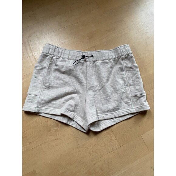 Zella BNWOT Womens pumice "explore" hiking shorts sz Large drawcord - Picture 2 of 7